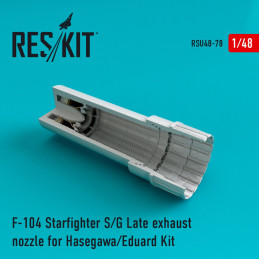 F-104 Starfighter (S/G late) exhaust nozzle RSU48-0078 ResKit 1:48 For Hasegawa/Eduard kits
