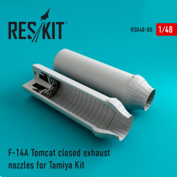 F-14A Tomcat closed exhaust nozzles RSU48-0080 ResKit 1:48 For Tamiya kit