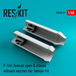 F-14A Tomcat closed & open exhaust nozzles RSU48-0081 ResKit 1:48 For Tamiya kit