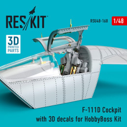F-111D Cockpit with 3D decals Kit RSU48-0168 ResKit 1:48 for HobbyBoss