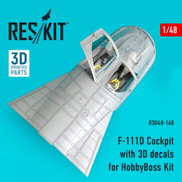 F-111D Cockpit with 3D decals Kit RSU48-0168 ResKit 1:48 for HobbyBoss