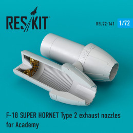 F-18 Super Hornet - exhaust nozzles (type 2) RSU72-0141 ResKit 1:72 for Academy