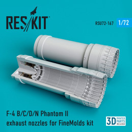 McDonnell F-4B/C/D/N Phantom II - exhaust nozzles RSU72-0167 ResKit 1:72 for FineMolds