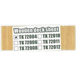 Wooden deck sheet (for German 50T Type SSys) TK72004 T-Model | N° | 1:72