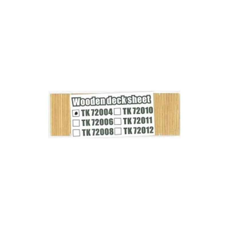 Wooden deck sheet (for German 50T Type SSys) TK72004 T-Model | N° | 1:72