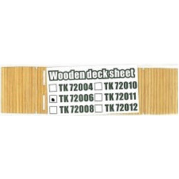 Wooden deck sheet (for German 80T Type SSyms) TK72006 T-Model 1:72