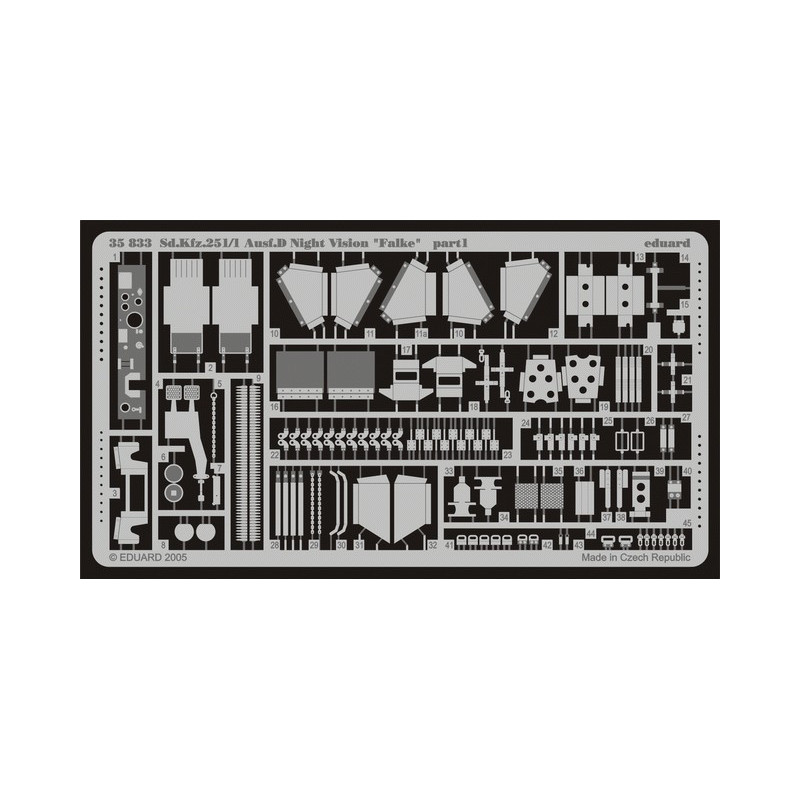 Sd.Kfz.251/1 Ausf.D Night Vision - Falke 35833 Eduard 1:35 for Dragon