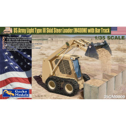 US Army Light Type III Skid Steer Loader (M400W) with Bar Track 35GM0009 Gecko Models 1:35