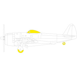 P-47D Bubbletop (TFace) EX882 Eduard 1:48 for Tamiya