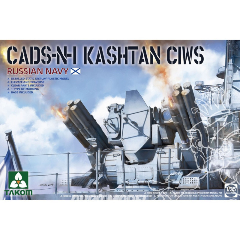 CADS-N-1 Kashtan CIWS Russian Navy 2128 Takom 1:35