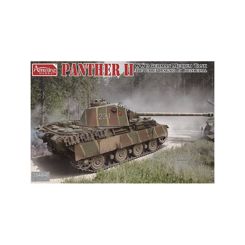 Panther II Rheinmetall turret 35A040 1:35 Amusing Hobby