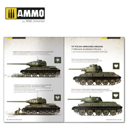 T-34 Colors. T-34 Tank Camouflage Patterns in WWII 6145 AMMO by Mig ENGLISH, SPANISH, RUSSIAN