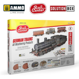 GERMAN TRAINS All Weathering Products AMMO Rail Center SOLUTION BOX 01