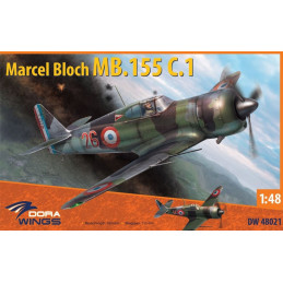 1/48 Marcel Bloch MB-155C.1 (4x camo)