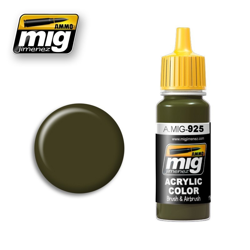 Olive Drab Dark Base 0925 AMMO by Mig