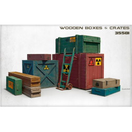 Wooden Boxes and Crates (WW2 and modern Era) 35581 MiniArt 1:35