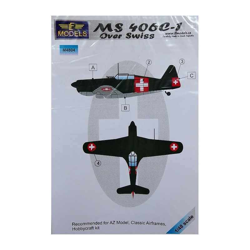 1/48 Mask MS 406C-1 over Swiss (AZMO/CAF)