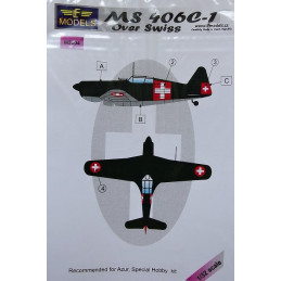 1/32 Mask MS 406C-1 over Swiss (AZUR/SP.HOBBY)