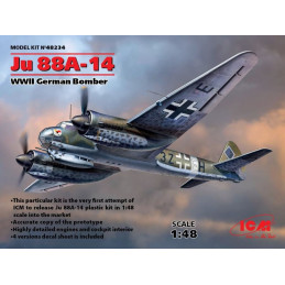1/48 Ju 88A-14 WWII German Bomber ICM