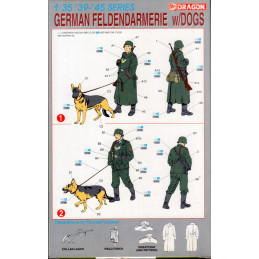 1/35  German Feldendarmerie  w/Dogs (DM)