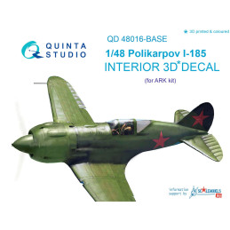 Polikarpov I-185  3D-Printed & coloured Interior, base skill (for ARK kit) QD48016-Base Quinta Studio