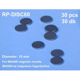10 mm steel discs 30 pcs RP-Discs60 RP Toolz